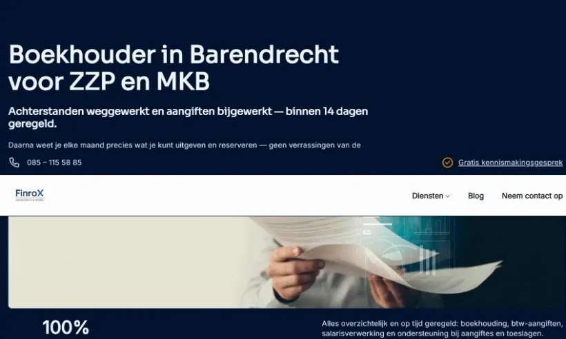 Website van FinroX
